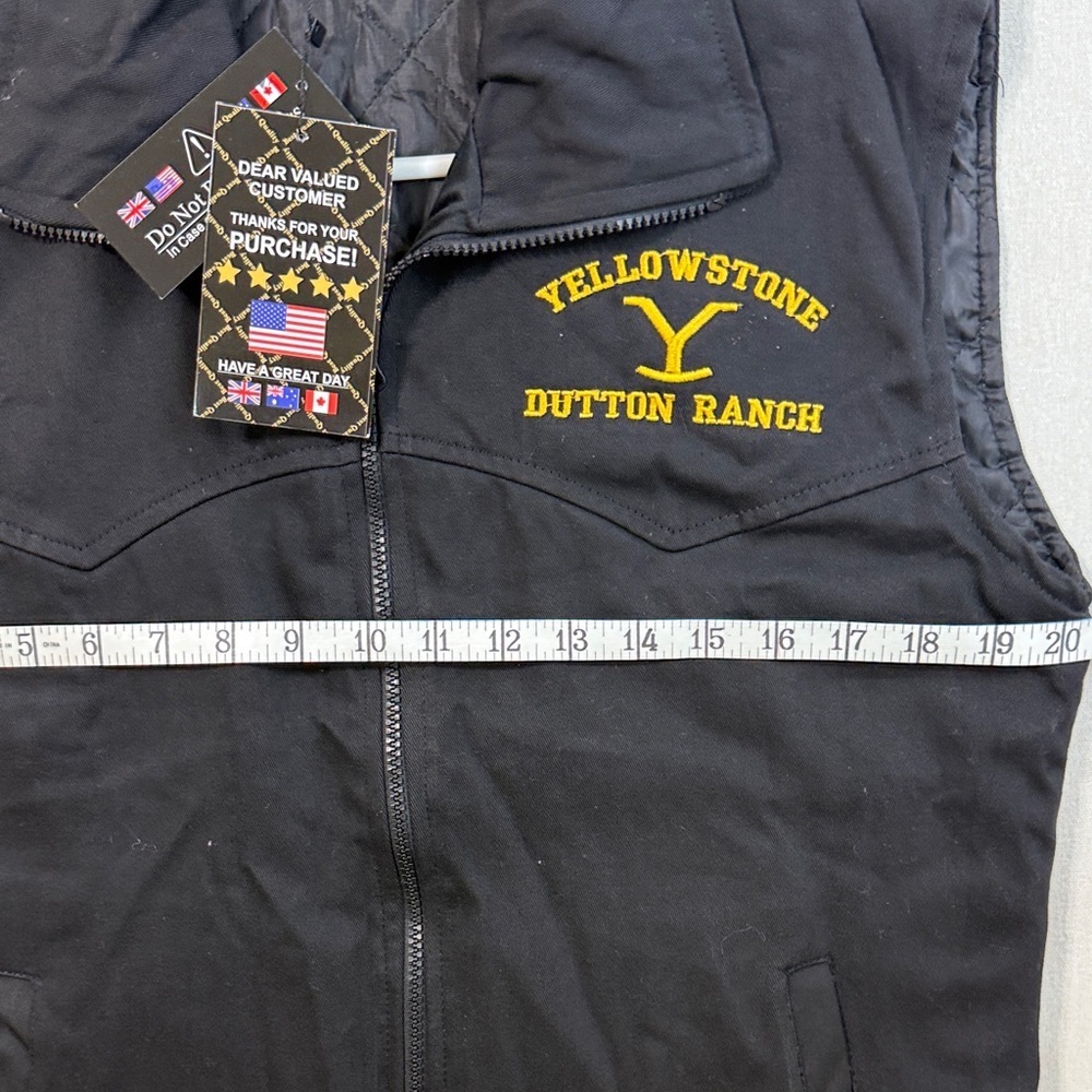 Yellowstone Dutton Ranch Kids Black Vest - Picture 5 of 8